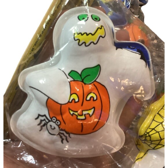 VINTAGE Ullman Halloween Fillable Plastic Party Favors Treat Boxes 2 Sealed Sets - Picture 4 of 16